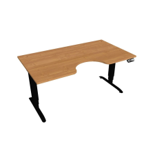  Hobis Motion Ergo elektromosan állítható magasságú íróasztal - 3M szegmensű, memória vezérléssel Szélesség: 160 cm, Szerkezet színe: fekete RAL 9005, Asztallap színe: égerfa íróasztal