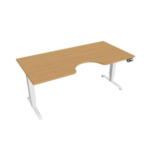  Hobis Motion Ergo elektromosan állítható magasságú íróasztal - 3M szegmensű, memória vezérléssel Szélesség: 180 cm, Szerkezet színe: fehér RAL 9016, Asztallap színe: bükkfa íróasztal