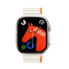 Hoco AS102 Apple Watch 42 / 44 / 45 / 49mm szíj, fehér-narancssárga okosóra kellék