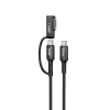 Hoco Cable 2in1 USB C to USB C / Mag3 Hoco 240W 1,8 m U142 black