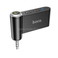 Hoco E58 bluetooth adapter (3.5mm jack csatlakozó, v5.0) FEKETE (HOCO_E58) kábel és adapter