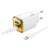 Hoco N52 hálózati töltő USB+Type-C aljzat (20W, PD gyorstöltő 3.0 + Type-C kábel) FEHÉR