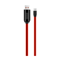 Hoco u29 adatkábel (usb - microusb, gyorstölt&#337;, 100cm, id&#337;zít&#337;, led kijelz&#337;) piros u29_micro-usb_r kábel és adapter