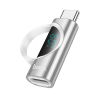 Hoco ua32a adapter (lightning aljzat - type-c, adatátvitel és töltés, led kijelző) ezüst