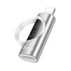 Hoco UA32B adapter (Type-C aljzat - lightning, adatátvitel és töltés, LED kijelző) EZÜST (HOCO_UA32B_S)