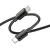 Hoco USB-C adatkábel, töltőkábel, USB-C-USB-C (USB Type-C), fekete, magas teljesítményű, 100W 5A 1m, Hoco X96