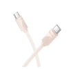 Hoco X114 adatkábel (Type-C - Type-C, 60W, PD gyorstöltő 3.0, 100cm) RÓZSASZÍN