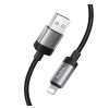 Hoco X114 adatkábel (USB - lightning, 2.4A, gyorstöltő, 100cm) FEKETE Apple iPhone 5C, IPAD Air, iPhone X 5.8