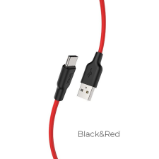Hoco X21 Plus USB-A -&gt; USB-C kábel 1m piros (HC711922) kábel és adapter