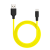 Hoco X21 USB-A apa - USB-C apa 2.0 Adat és töltő kábel - Sárga (1m)