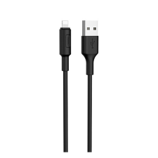 Hoco X25 adatkábel és töltő (USB - lightning 8pin, 100cm) FEKETE (X25_LIGHT_1M_B) (X25_LIGHT_1M_B) kábel és adapter