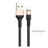 Hoco X26 Xpress USB / Type-C töltő- és adatkábel, fekete / arany