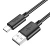Hoco X88 Gratified USB Type-C Kábel 3A 1 Méter Fekete