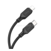 Hoco X90 adatkábel (Type-C - lightning, 20W, PD gyorstöltő, 100cm) FEKETE (HOCO_X90)