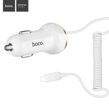 Hoco Z14/Micro USB 3.4A + 1xUSB Autós töltő - Fehér mobiltelefon kellék