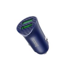 Hoco Z39 2x USB-A Autós töltő - Kék (18W) (57983113126) mobiltelefon kellék
