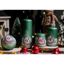  Hóemberes zöld törzsgyertya 200 mm magas gyertya