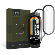 Hofi Hybrid 2x üvegfólia Xiaomi Smart Band 8, fekete okosóra kellék