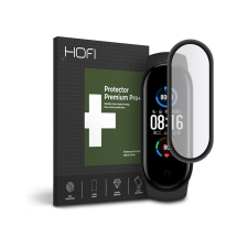 Hofi Hybrid Glass üveg képernyővédő fólia - Xiaomi Mi Smart Band 5/6 - black mobiltelefon, tablet alkatrész