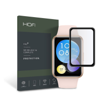Hofi Hybrid Pro+ Glass üveg képernyővédő fólia - Huawei Watch Fit 2 - fekete okosóra kellék