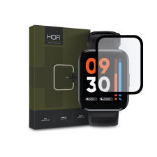 Hofi Hybrid Pro+ Glass üveg képernyővédő fólia - Realme Watch 3 - fekete okosóra kellék