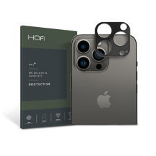 Hofi Metal Camera Sytling Apple iPhone 14 Pro / 14 Pro Max kamera védő üveg - Fekete mobiltelefon kellék