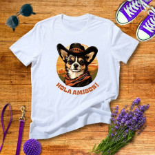 Hola amigos férfi póló ajándéktárgy