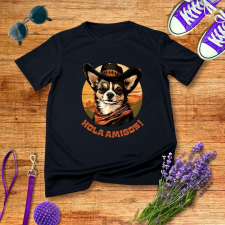 Hola amigos férfi póló ajándéktárgy
