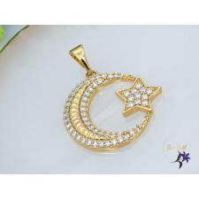  Hold csillag medál -18K medál