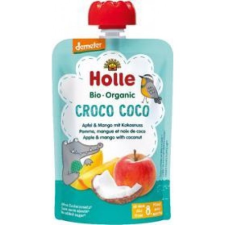  HOLLE Croco Coco Bio ovocné pyré jablko, mango, kokos, 100 g (8 m+) bébiétel