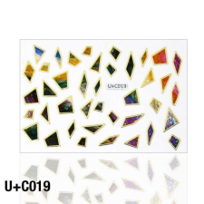Holo matrica U+C019 körömdíszítő
