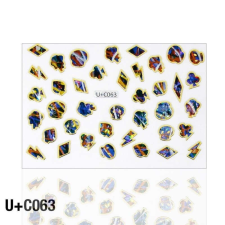  Holo matrica U+C063 körömdíszítő