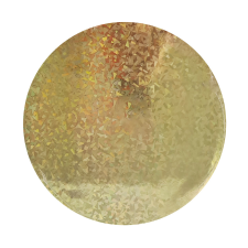  Hologramos kör alakú tortadob – 25 cm – Arany konyhai eszköz