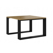 Holzmeister Dohányzóasztal - Holzmeister - 67 x 67 cm - arany tölgy / fekete bútor
