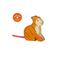 HOLZTIGER 80138 ülő kis tigris játékfigura