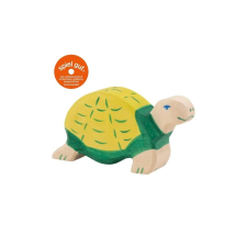  HOLZTIGER 80176 Teknősbéka zöld játékfigura