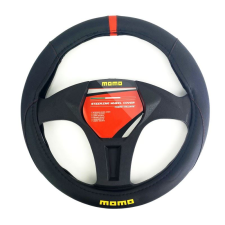 HOMASITA Momo Elegant kormányvédő 38-39cm fekete - piros (30SWC010BR) (30SWC010BR) kormányvédő