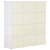 HomCom Cipőszekrény, Homcom, műanyag/acél, 12 szoba, 125x32x125 cm, fehér/krém