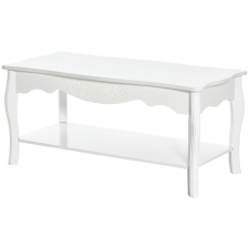 HomCom dohányzóasztal, Fehér, 94x44x42 cm bútor