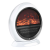 HomCom elektromos kandalló lángeffektussal, 1500W, 30,5x18x35 cm, fehér