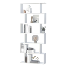 HomCom Forgácslemez polc, HOMCOM Fehér 80x23x192 cm bútor