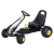 HomCom gokart gyerekpedálokkal, fekete és sárga
