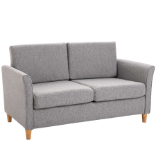 HomCom Kanapé Homcom, hab / textil / fa, 65 x 141 x 78 cm, szürke bútor