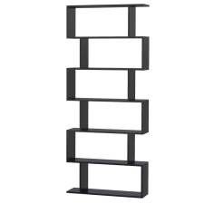 HomCom Modern könyvespolc, Homcom, fekete, 80x23x192 cm bútor