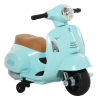HomCom Vespa Elektromos Motorkerékpár Gyerekeknek, 18-36 Hónapos Korig, 66,5 x 38 x 52 cm, Zöld