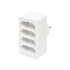 Home by Somogyi 4-es euro elosztó, fehér hosszabbító, elosztó