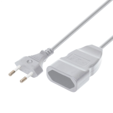 Home by Somogyi EURO kéteres hosszabbító, 5m, fehér hosszabbító, elosztó