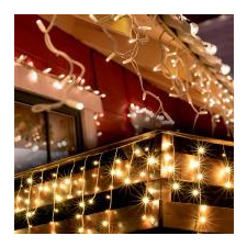 Home by Somogyi Home LED-es jégcsap fényfüggöny 30m (KKF 908/WW) karácsonyfa izzósor