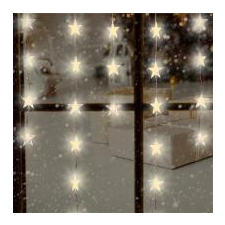 Home by Somogyi Home LED fényfüggöny csillag dekorációval (KAF 50L/WW) karácsonyfa izzósor