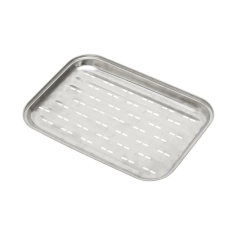 Home GRT07 BBQ rozsdamentes fém tálca, 345×242×25mm kerti sütés és főzés